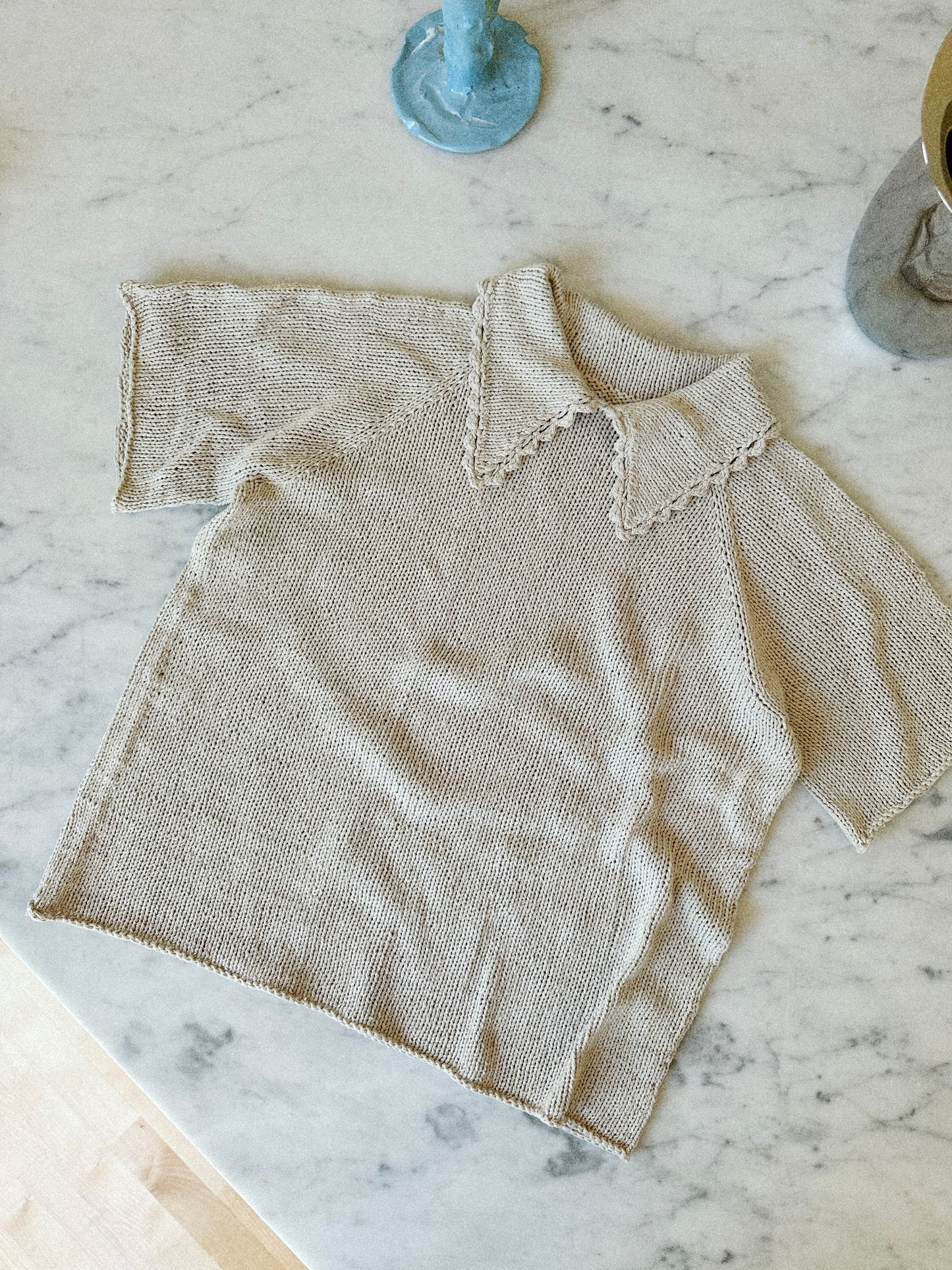 Lace Polo Tee